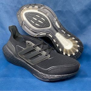 adidas Ultraboost 21 Triple Black Sneakers Running Shoes (FY0306) Men's Size 10